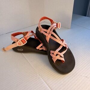 Chaco ZX/2 ZX2 Cloud Cushion Sandal Women's Siz 8 Pink Salmon Water Trail Beach